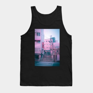 Vaporwave Aesthetic Tokyo Pink Japan Citypop lofi moody vibe Tank Top